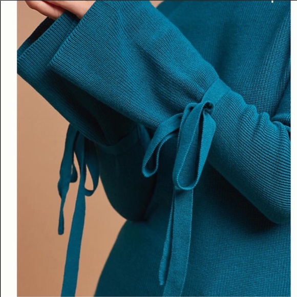 Anthropologie Fluted sleeve pullover sweater sz XS - Picture 4 of 7